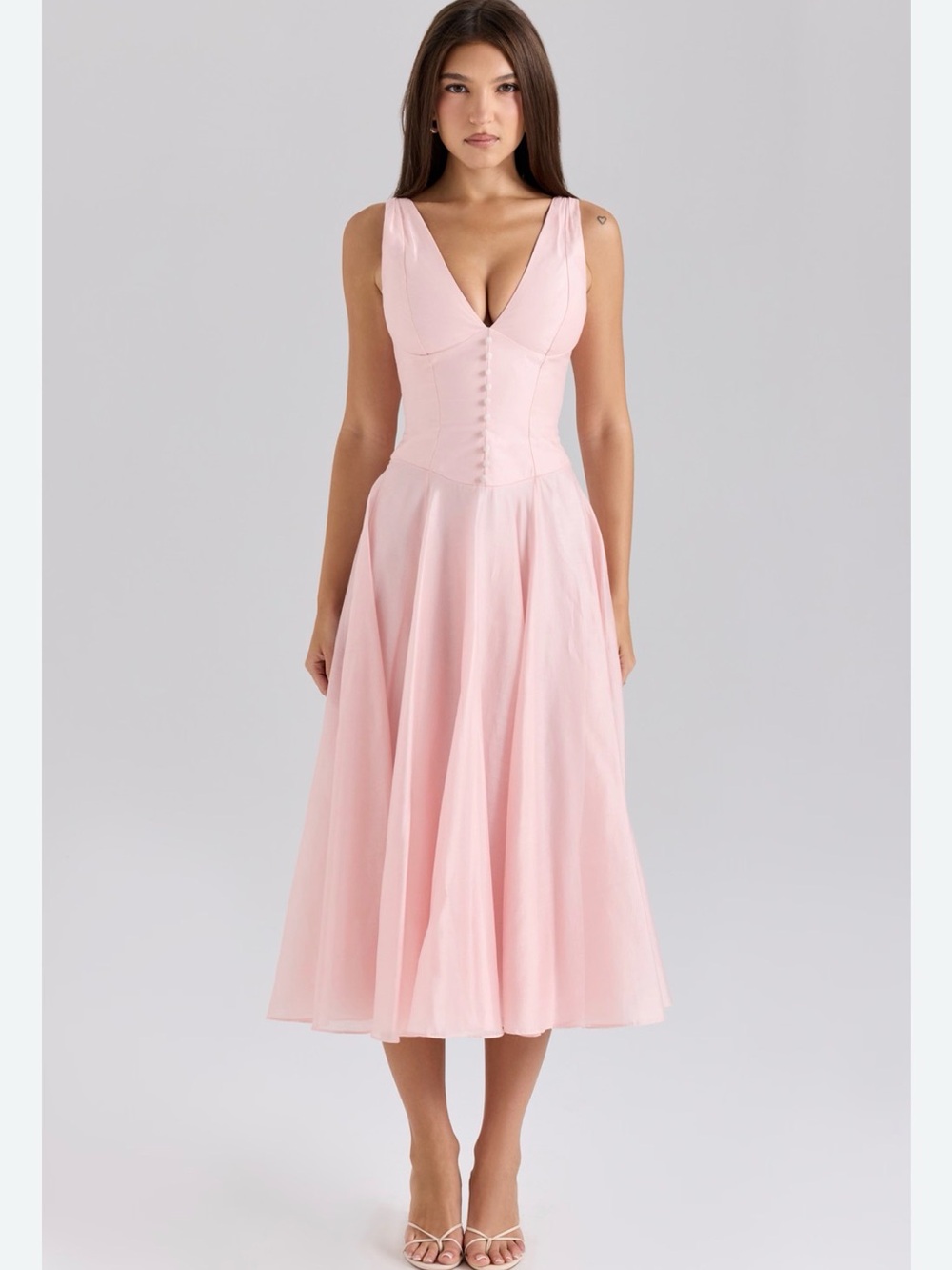 House of CB Blush Pink Midi Dress